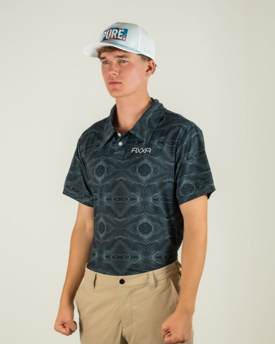 Liney Lip Out Polo - Axxa golf