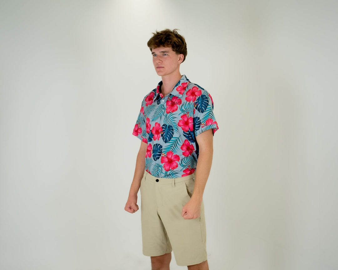Tropical Tee Time Polo - Axxa golf