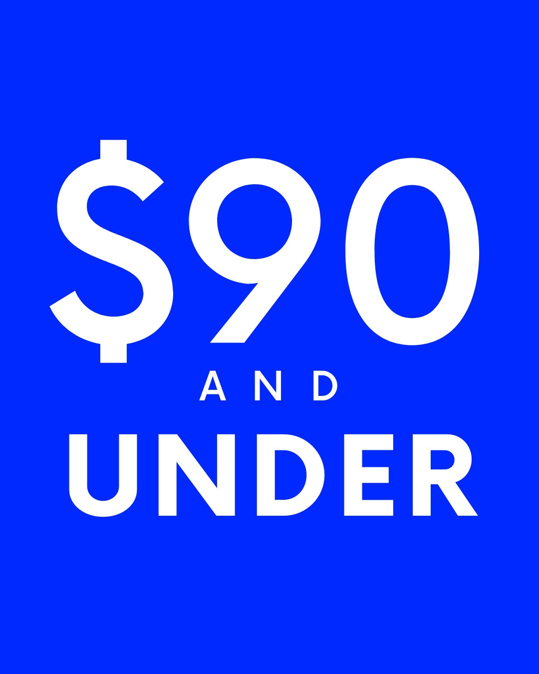 $90 & Under
