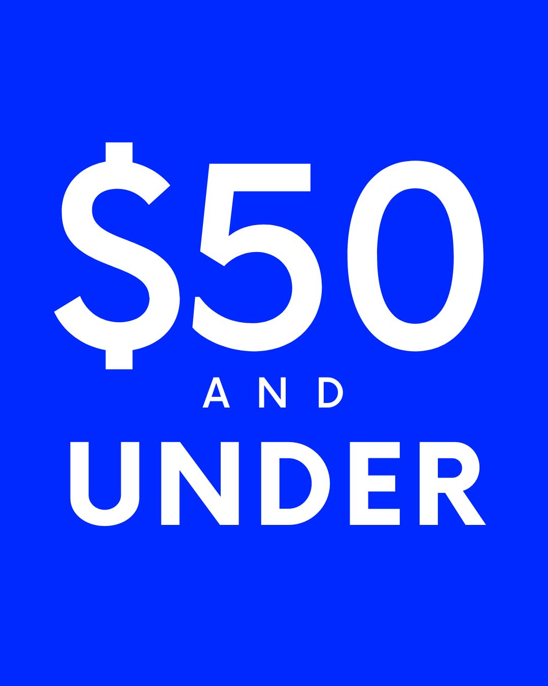 $50 & Under