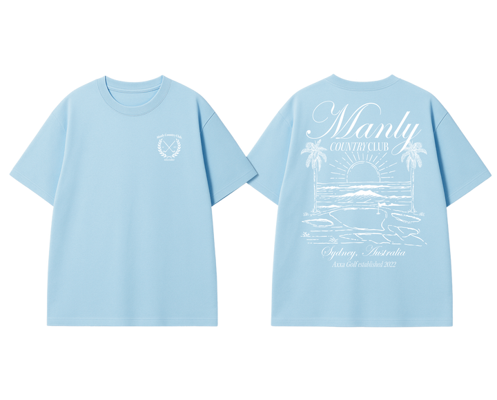 Light Blue Manly Country Club Oversize Tee