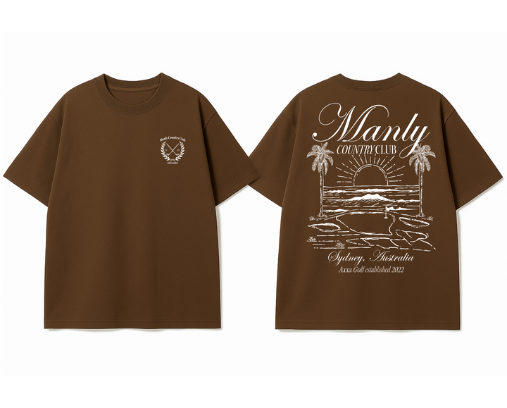 Brown Manly Country Club Oversize Tee