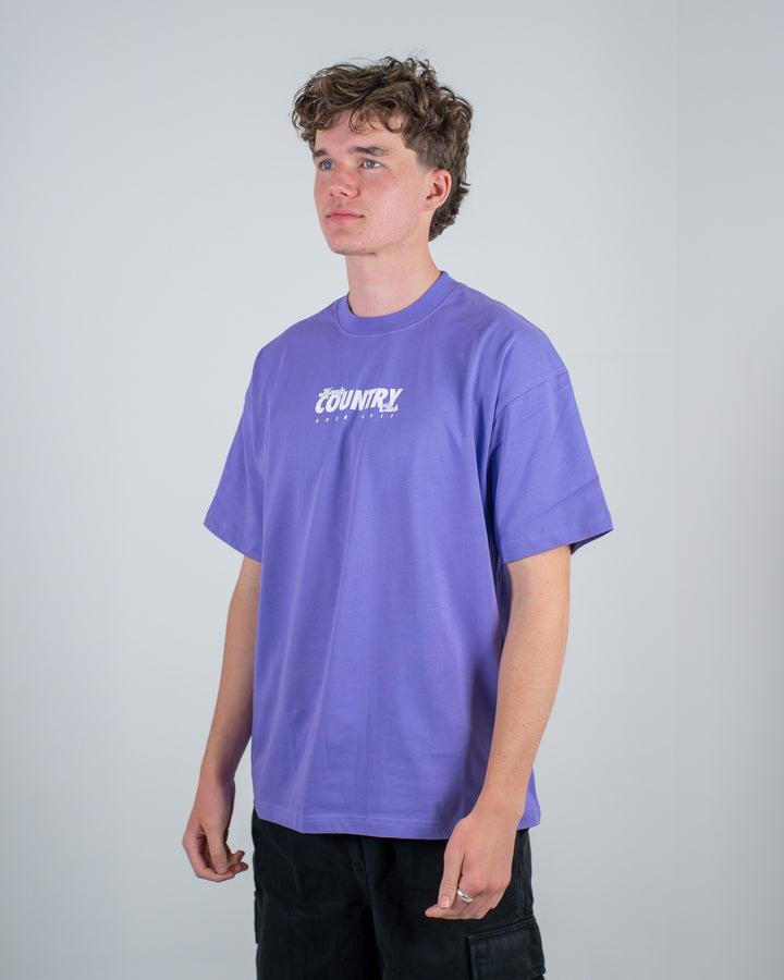 Lavender Manly Country Club Oversize Tee