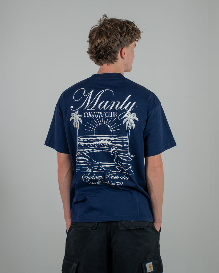 Navy Manly Country Club Oversize Tee