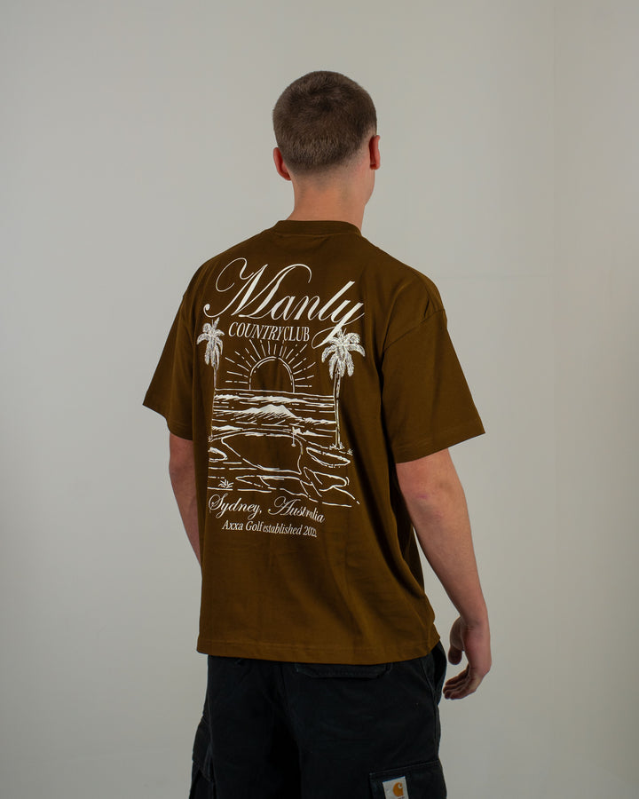 Brown Manly Country Club Oversize Tee