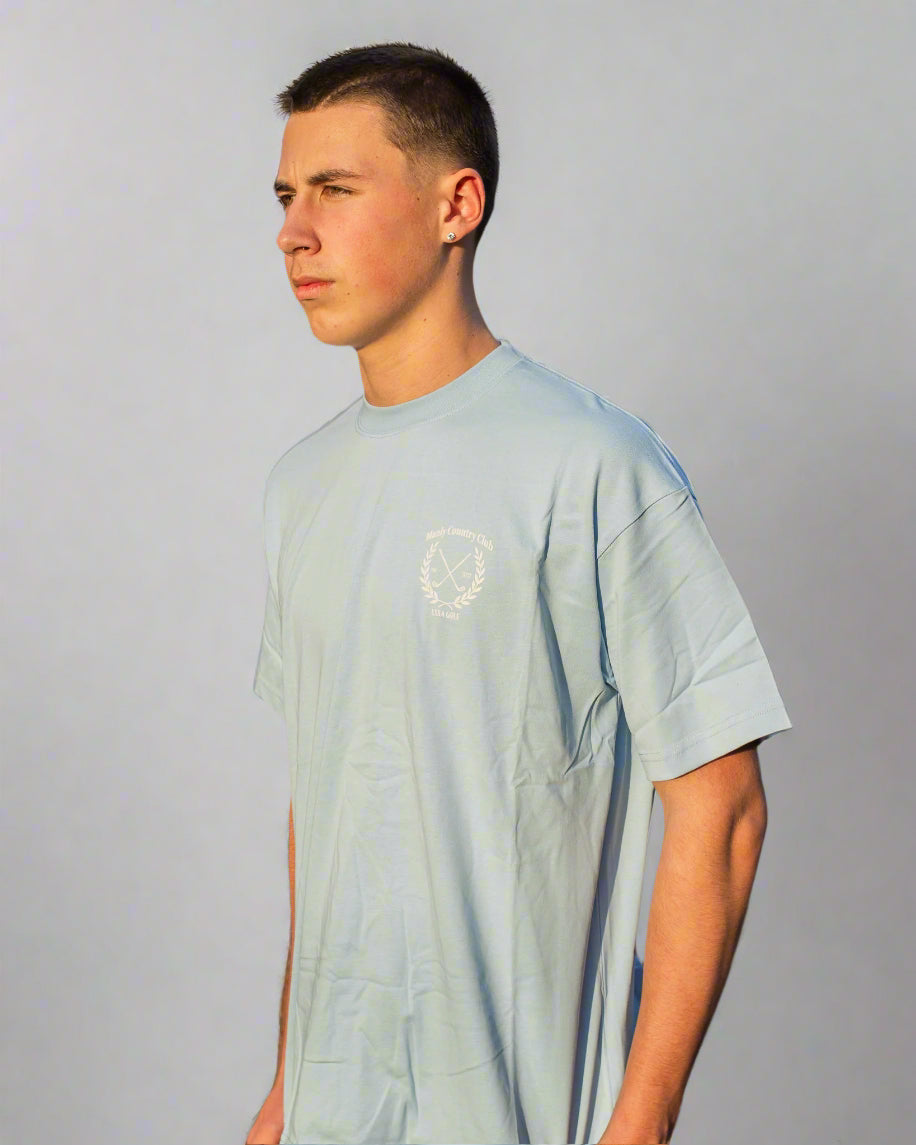 Light Blue Manly Country Club Oversize Tee