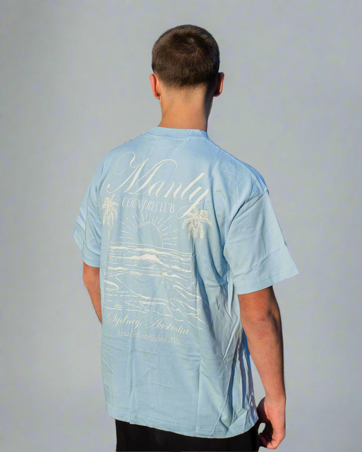 Light Blue Manly Country Club Oversize Tee
