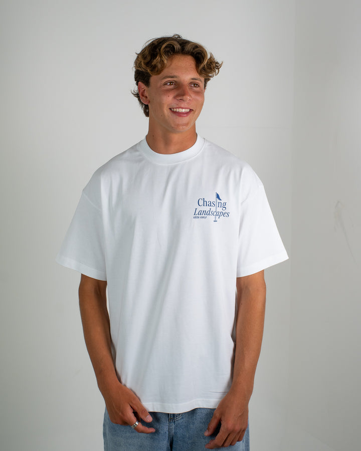 White Chasing Landscapes Mountain Tee