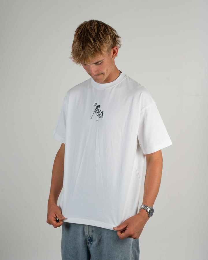 White Golf Bag Tee