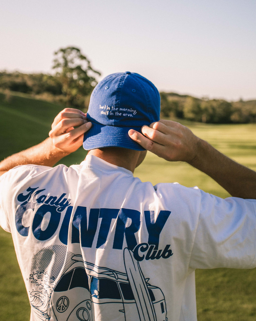 Royal Blue Surf Then Golf Cap
