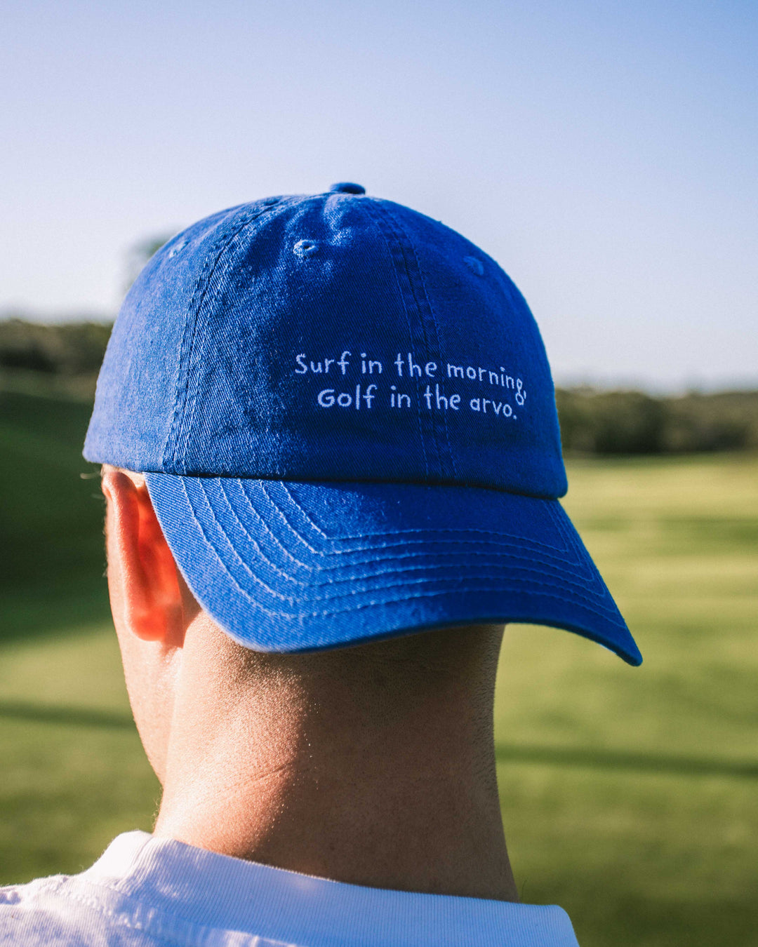 Royal Blue Surf Then Golf Cap