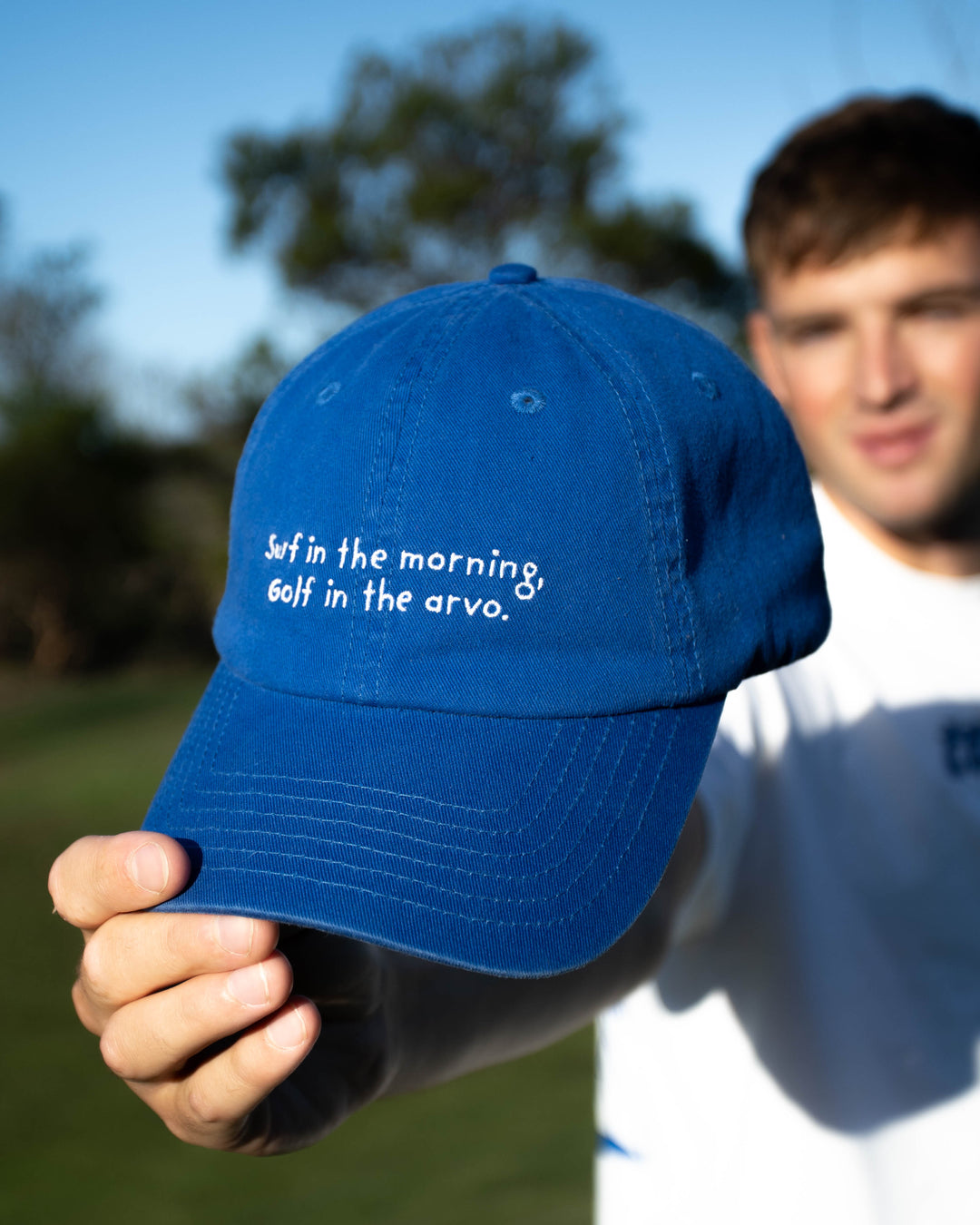 Royal Blue Surf Then Golf Cap