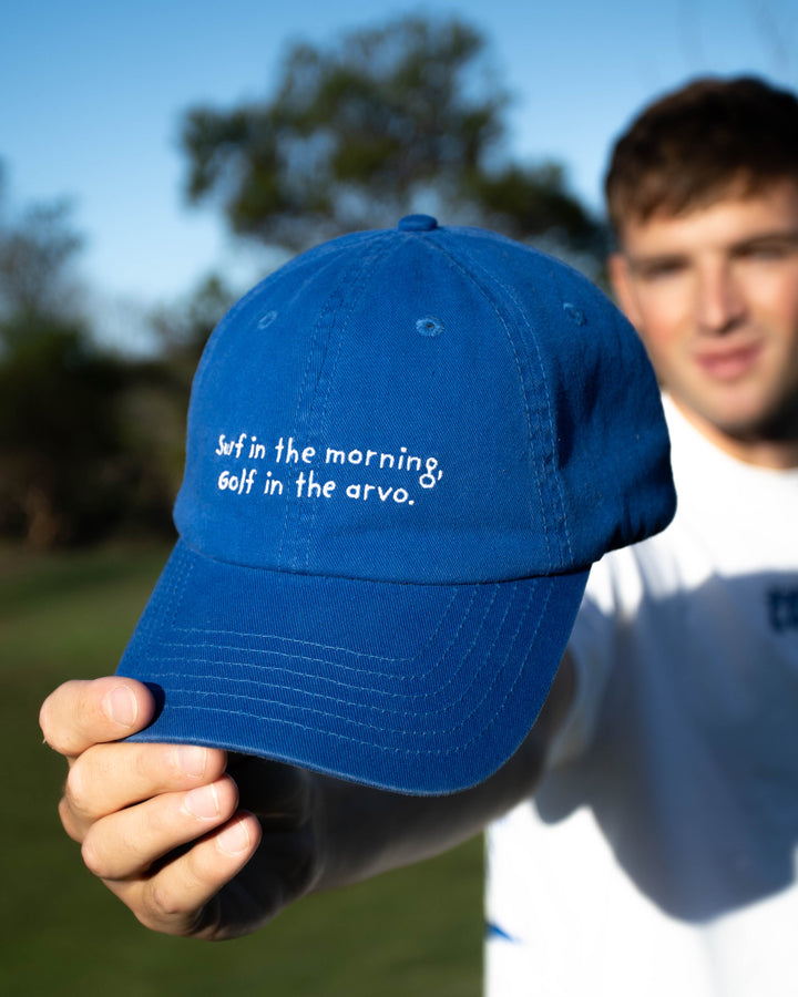 Royal Blue Surf Then Golf Cap