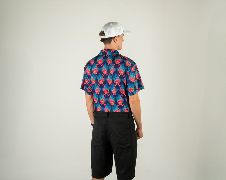 Flamingo Fade Polo