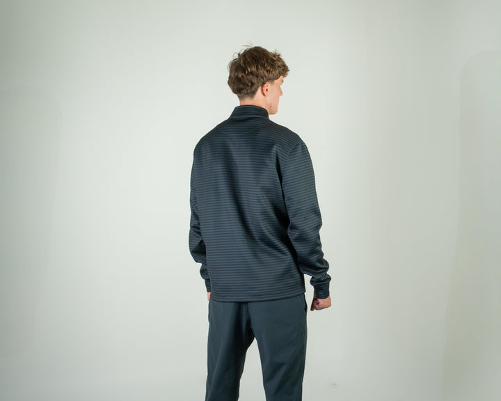 Black Stripe Quarter Zip