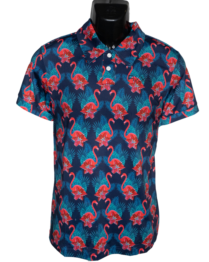 Flamingo Fade Polo