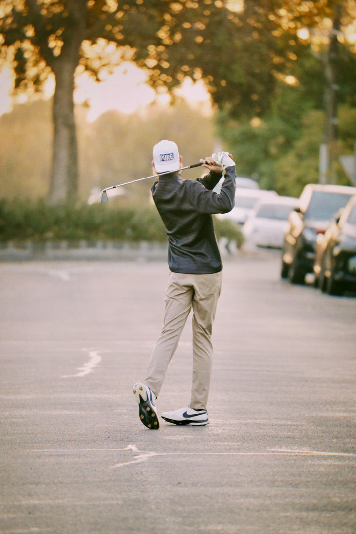 Black Stripe Quarter Zip