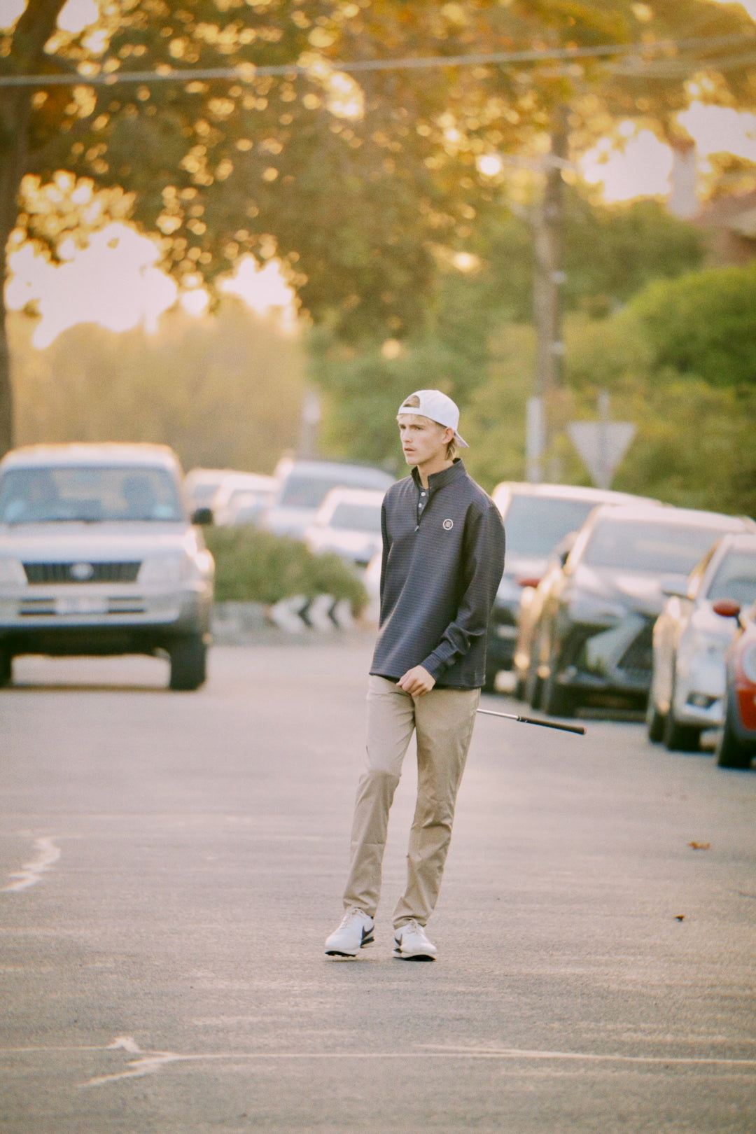 Black Stripe Quarter Zip