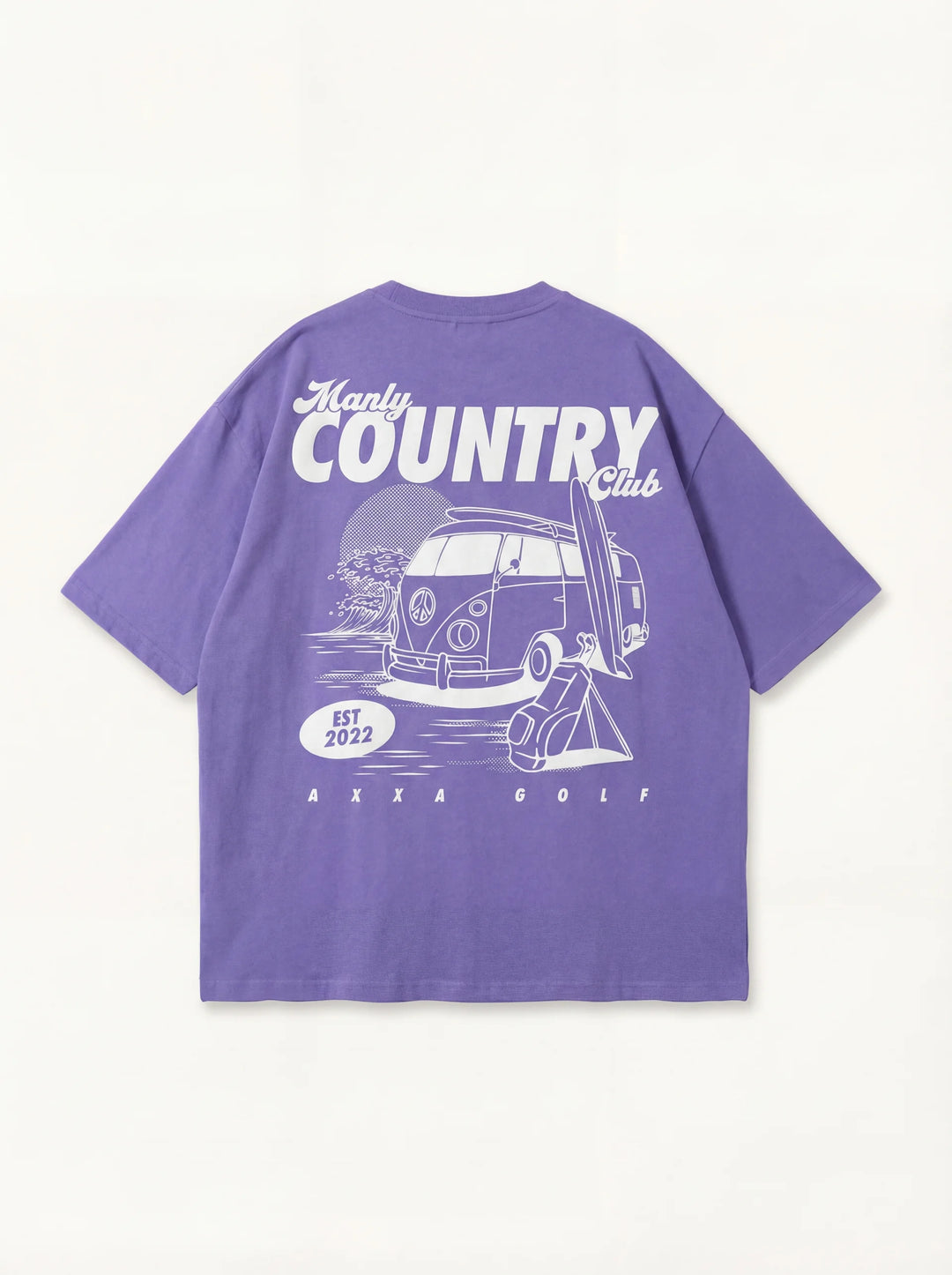 White Manly Country Club Oversize Tee