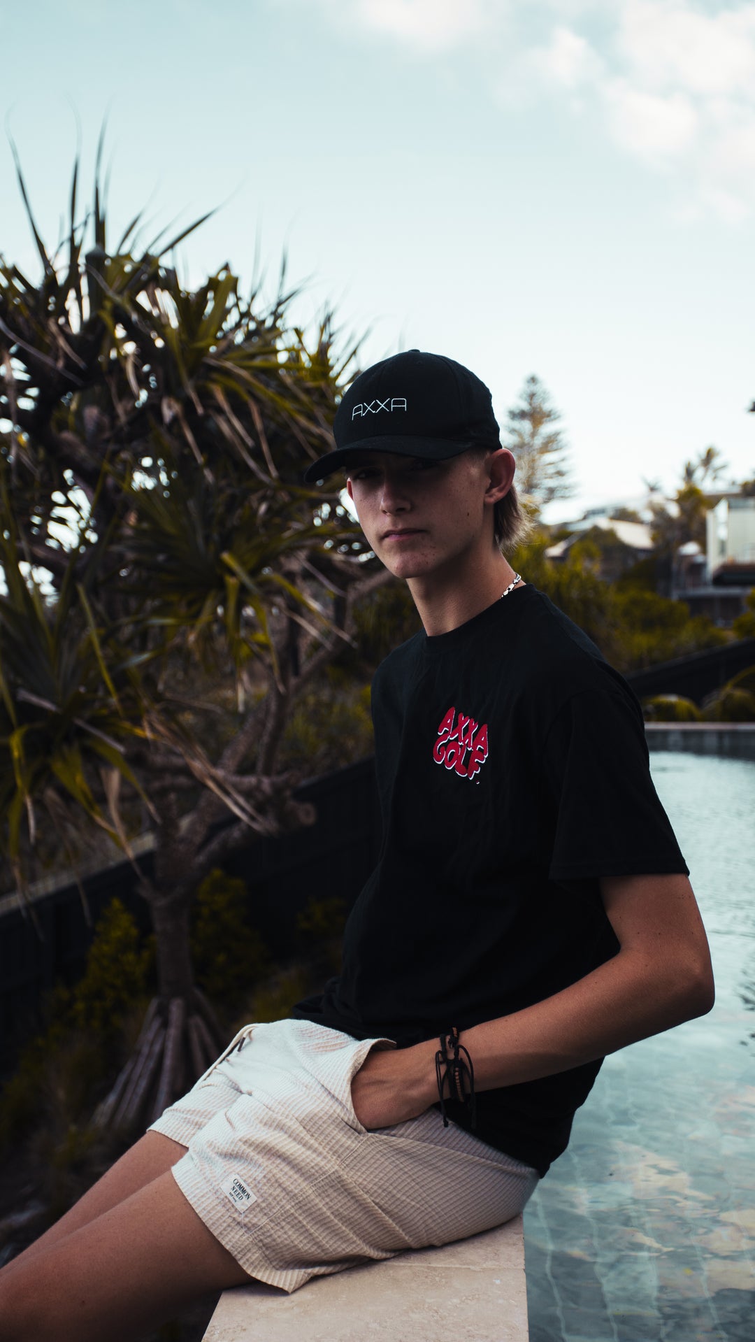 Axxa black bubble logo T-shirt
