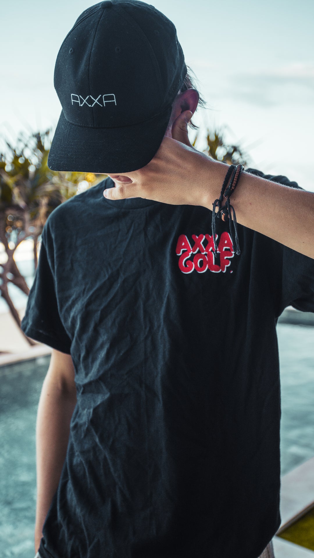 Axxa black bubble logo T-shirt