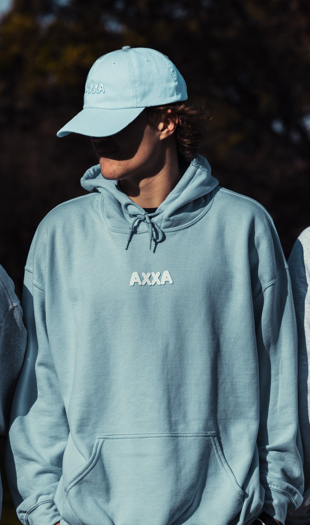 Axxa Bubble Baby Blue Logo Hoodie