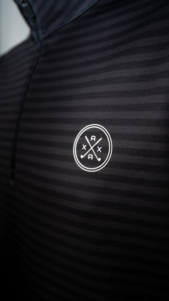 Black Stripe Quarter Zip