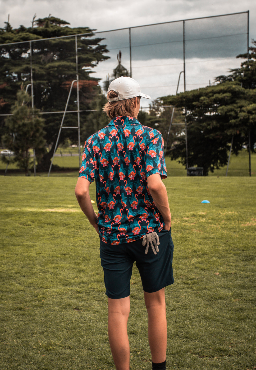 Flamingo Fade Polo