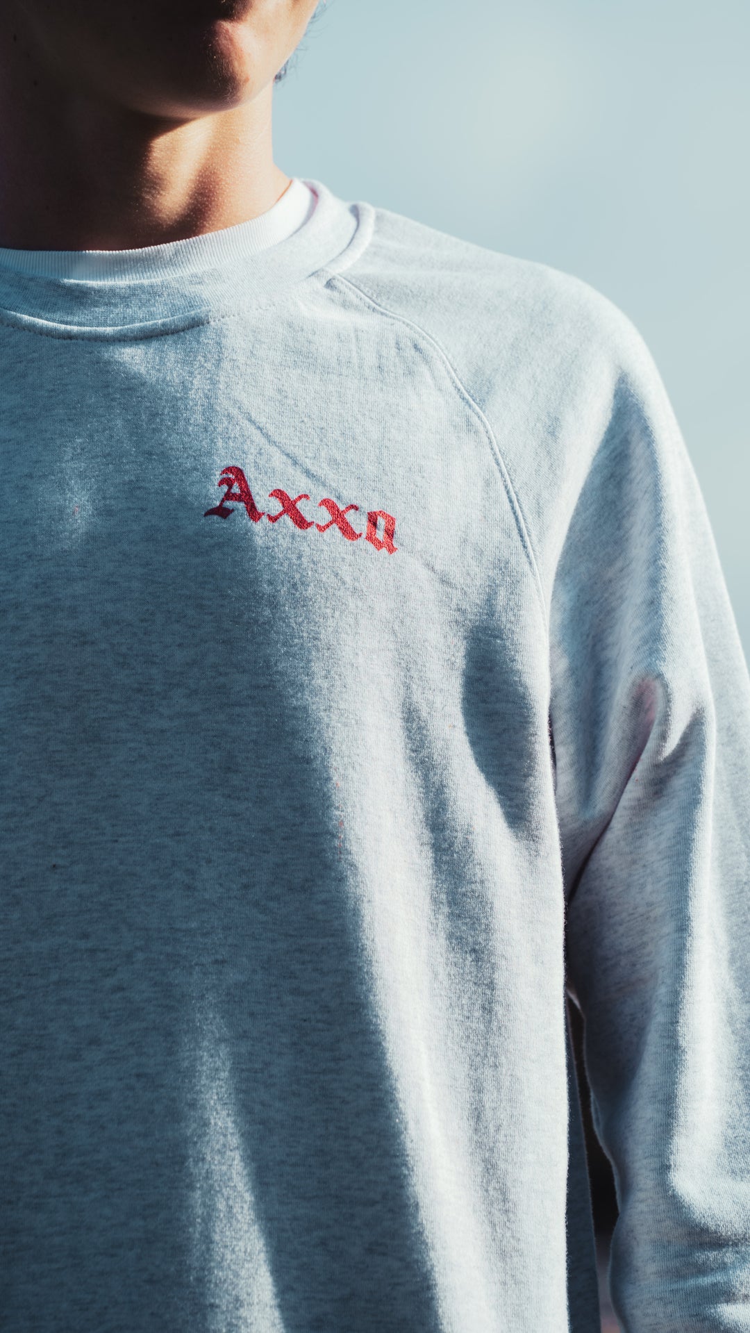 Rosey Record Washed White sweatshirt