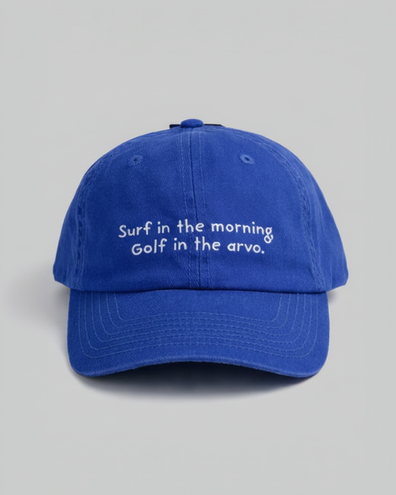 Royal Blue Surf Then Golf Cap