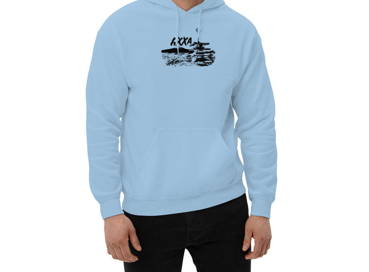 Rose Temple Baby Blue Hoodie