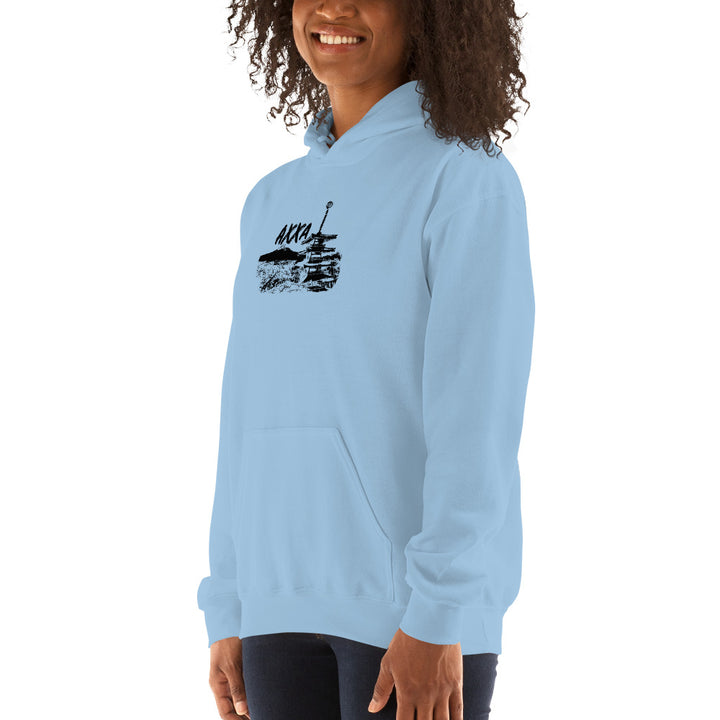 Rose Temple Baby Blue Hoodie